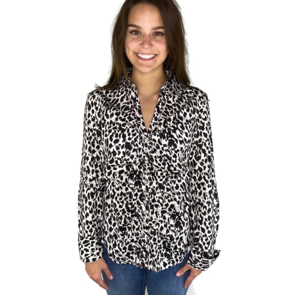 New York & Company Black and White Animal …